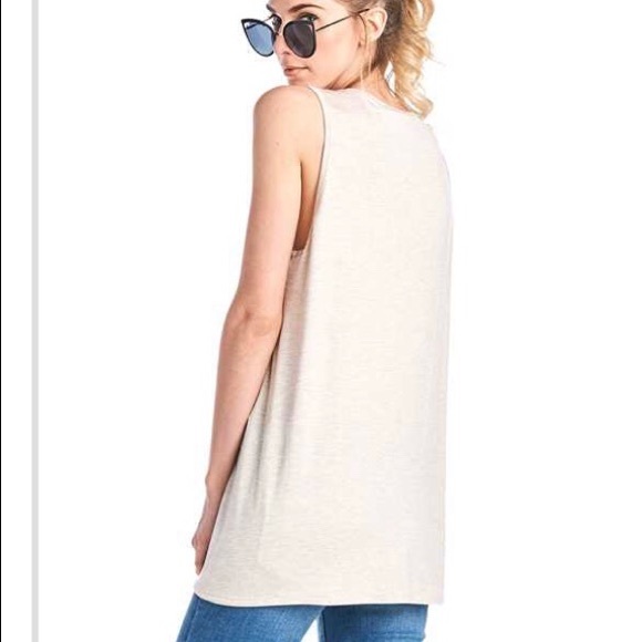 Last One Peachy” Bright White Message Graphic Tank - Picture 6 of 7